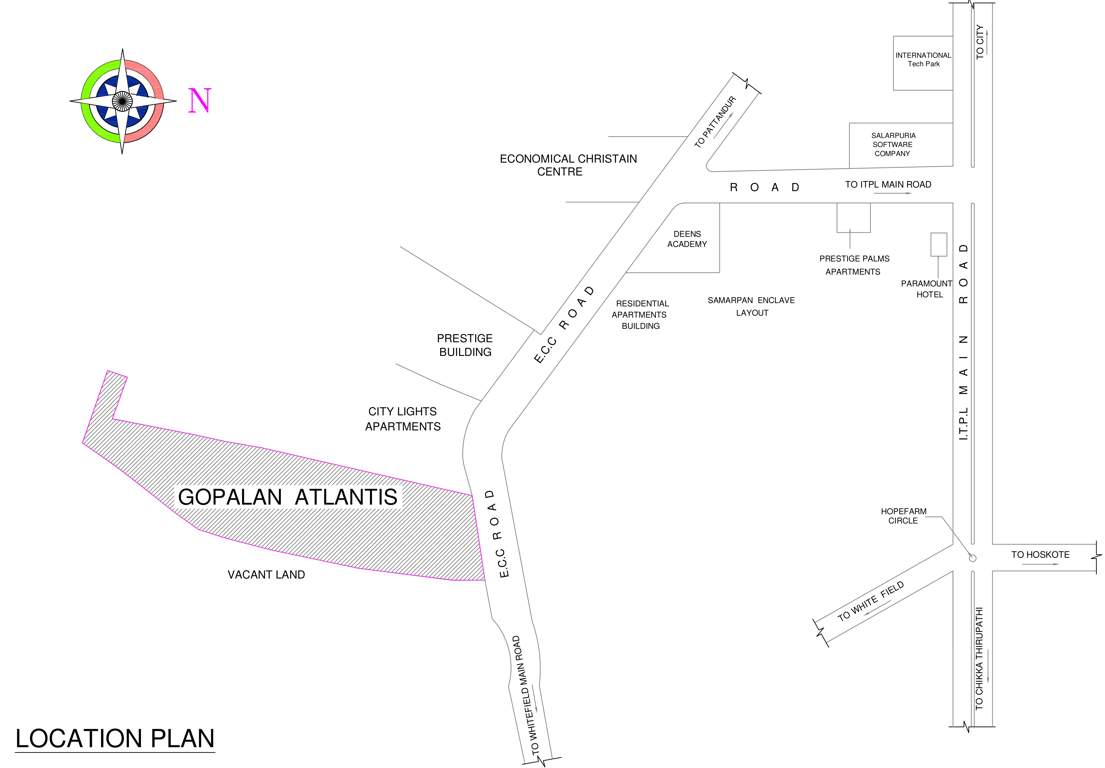  atlantis Images for Location Plan of Gopalan Atlantis