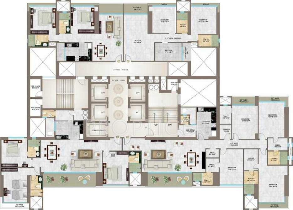 zeon Images for Cluster Plan of Ajmera Zeon