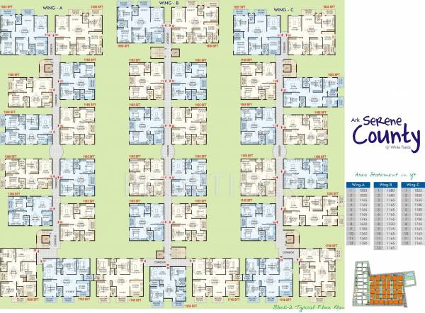 Images for Cluster Plan of ARK Serene County Images for Cluster Plan of ARK Serene County