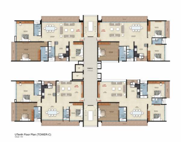 Block C Cluster Plan for 10th Floor rg-orchids-gardenia Block C Cluster Plan for 10th Floor