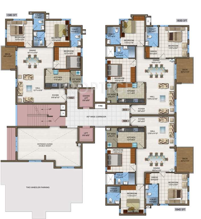  woodwinds Images for Cluster Plan of DSR Woodwinds