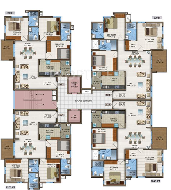  woodwinds Images for Cluster Plan of DSR Woodwinds