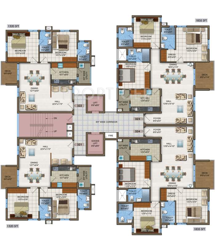  woodwinds Images for Cluster Plan of DSR Woodwinds