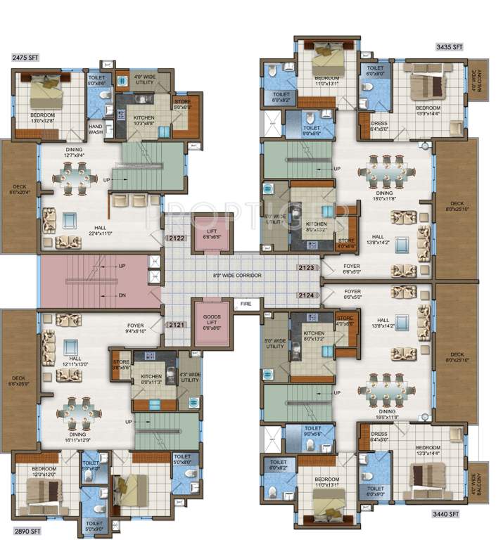  woodwinds Images for Cluster Plan of DSR Woodwinds