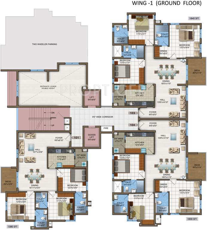  woodwinds Images for Cluster Plan of DSR Woodwinds