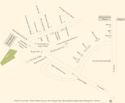  crosswinds Images for Location Plan of Pride Crosswinds