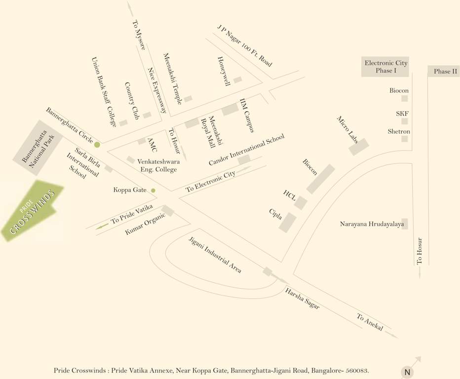 crosswinds Images for Location Plan of Pride Crosswinds
