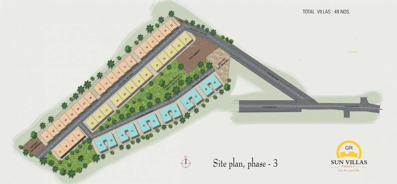 sun villas Layout Plan