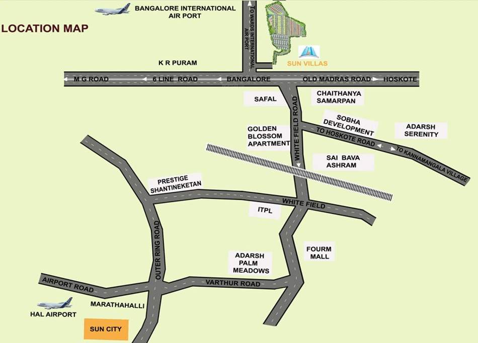  sun villas Images for Location Plan of GR Sun Villas