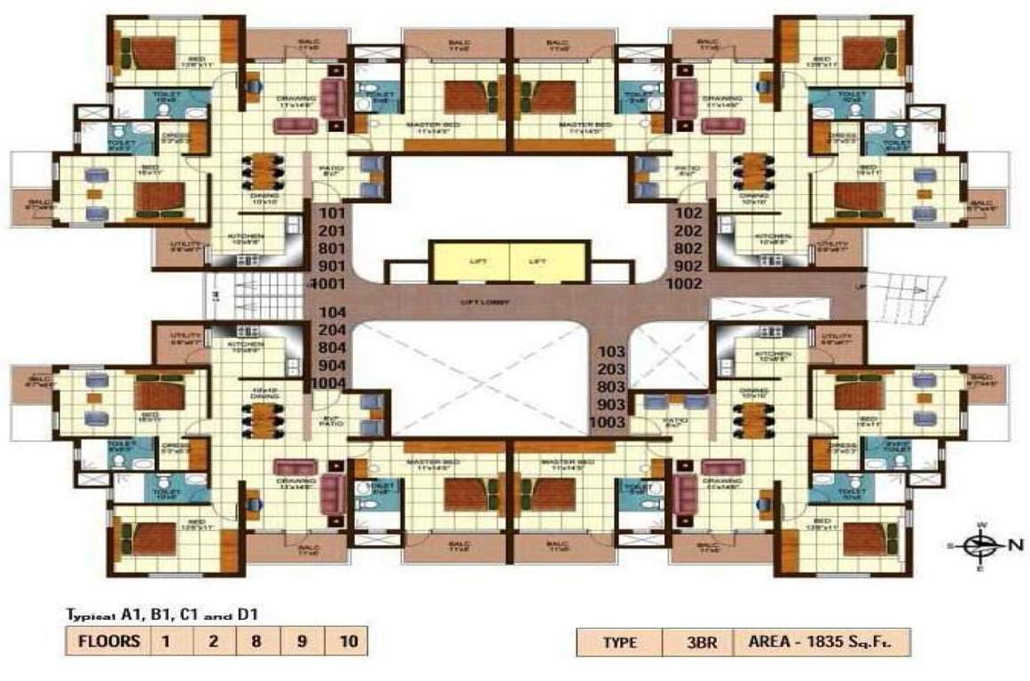  golden palms Images for Cluster Plan of Golden Golden Palms