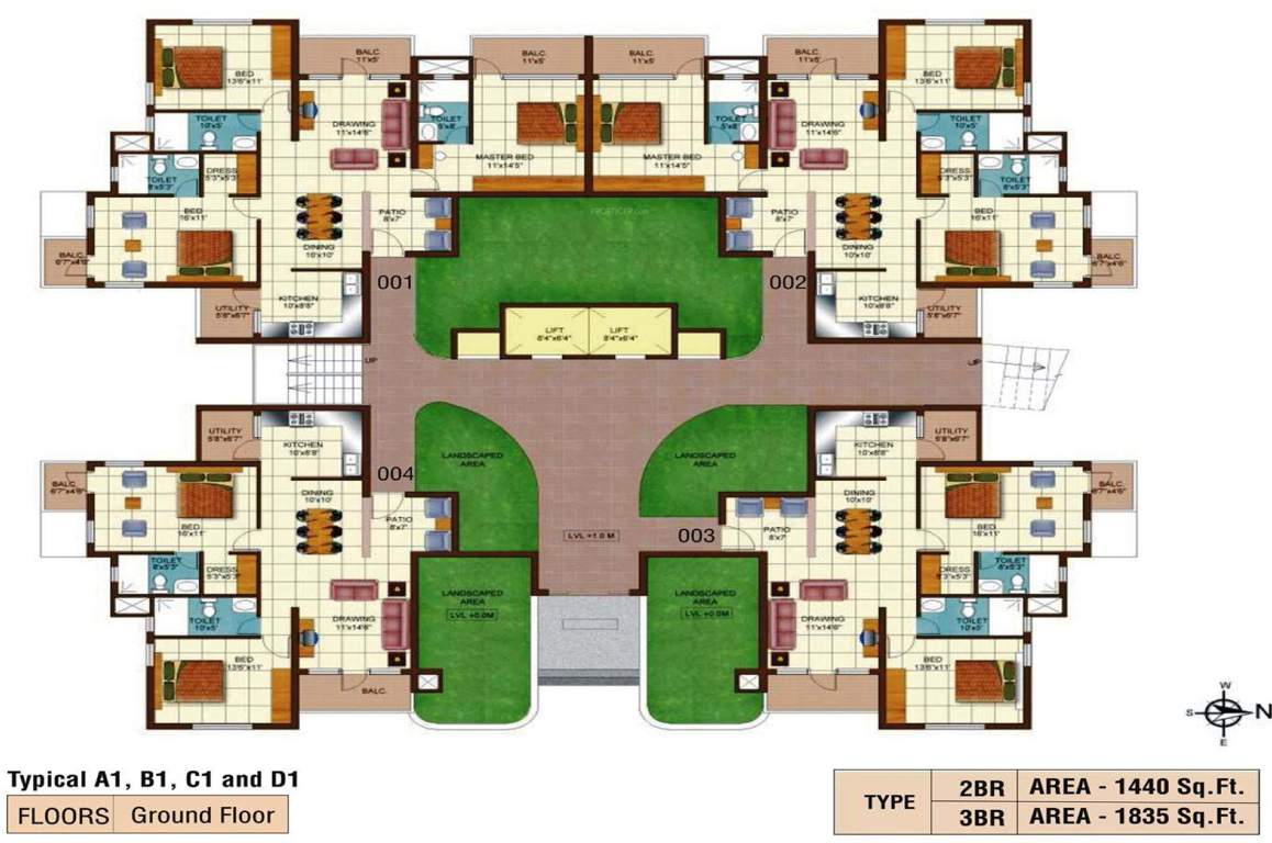  golden palms Images for Cluster Plan of Golden Golden Palms