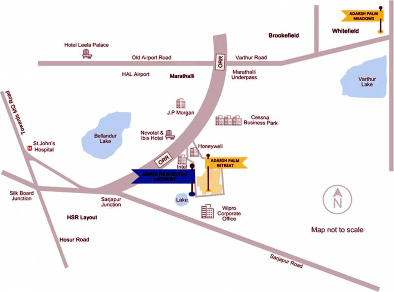 Images for Location Plan of Adarsh Developers Palm Retreat