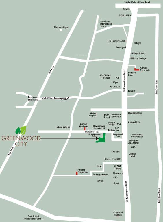 Images for Location Plan of Arihant Greenwood City