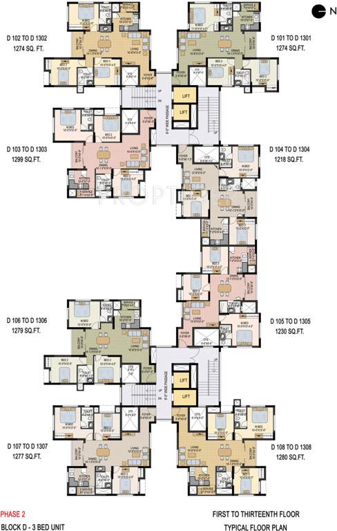  savithanjali Wing A1 Cluster Plan