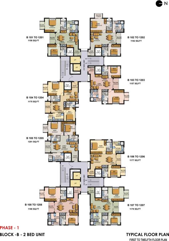  savithanjali Wing C1 Cluster Plan