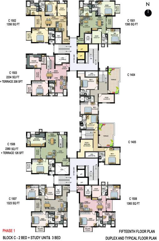  savithanjali Wing C1 Cluster Plan