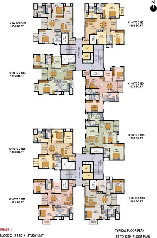  savithanjali Wing C1 Cluster Plan