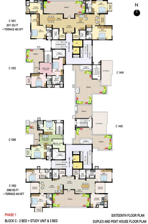  savithanjali Wing C1 Cluster Plan