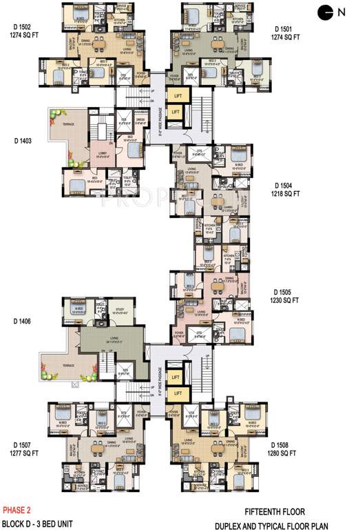  savithanjali Wing C1 Cluster Plan