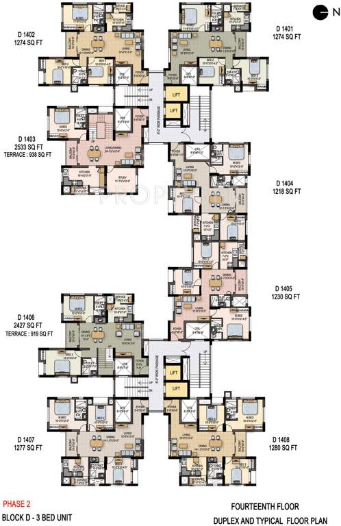  savithanjali Wing C1 Cluster Plan