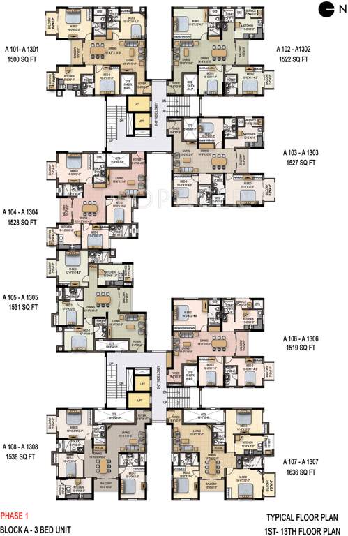  savithanjali Wing C1 Cluster Plan