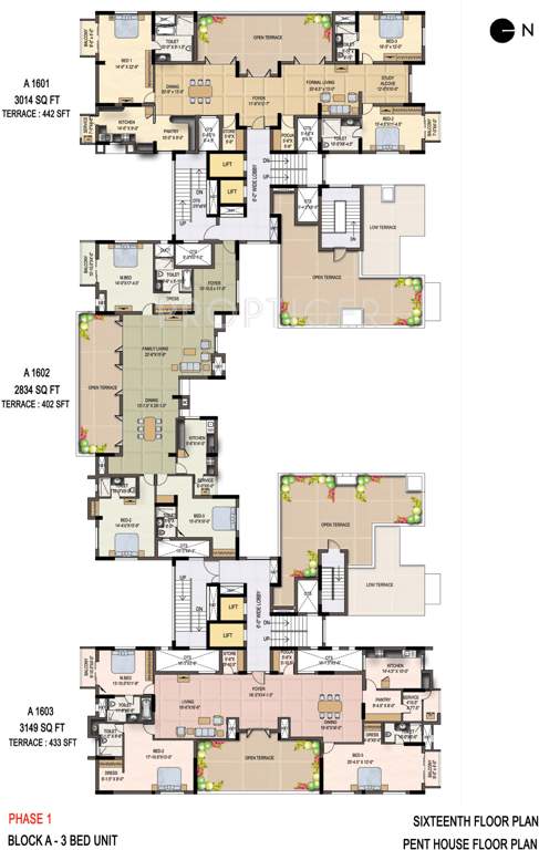  savithanjali Wing C1 Cluster Plan