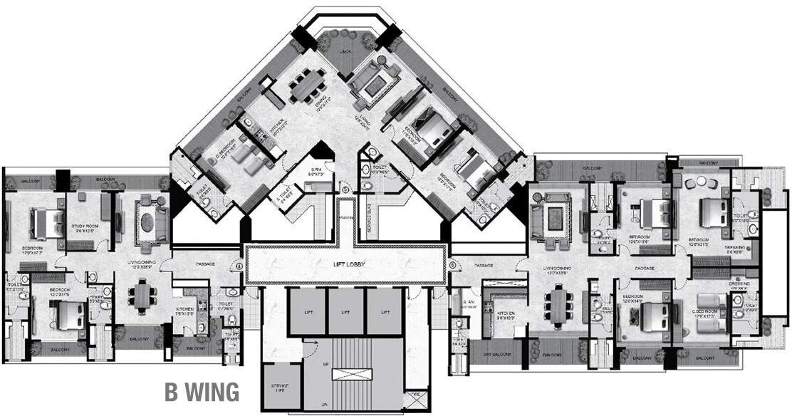 raj grandeur Images for Cluster Plan of Rajesh Raj Grandeur