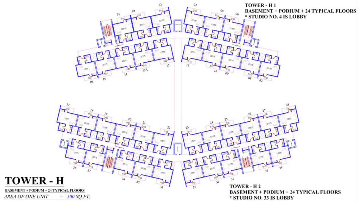 Images for Cluster Plan of Supertech Aero Suites