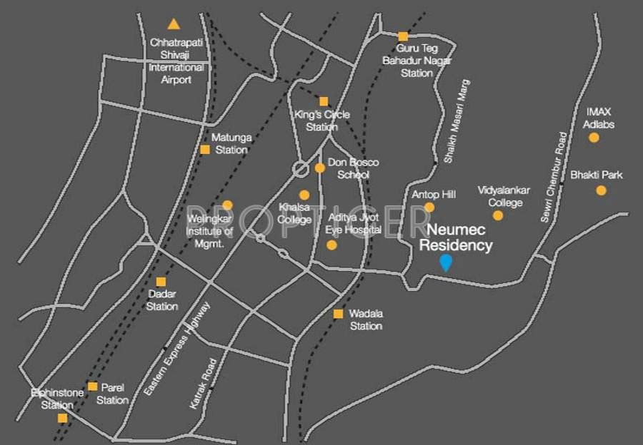  shreeji towers Location Plan