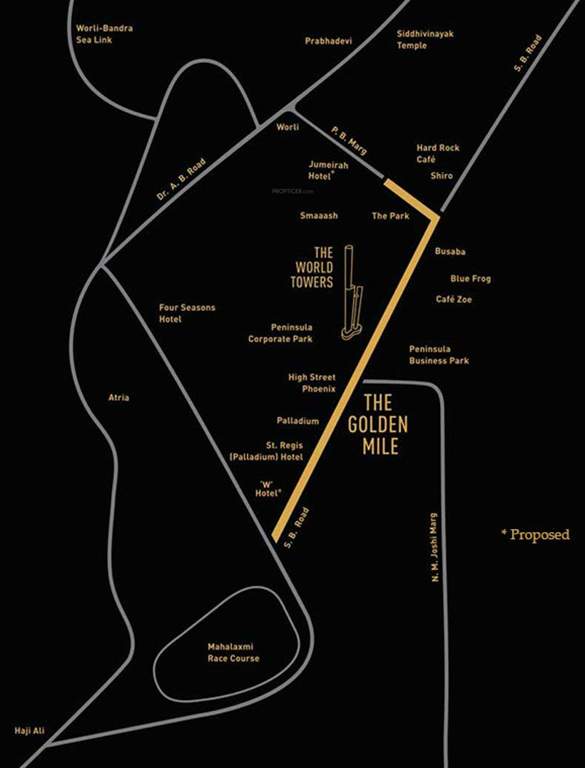  world crest Images for Location Plan of Lodha World Crest