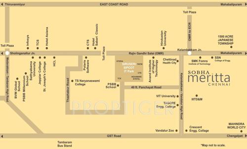 Images for Location Plan of Sobha Meritta meritta Images for Location Plan of Sobha Meritta