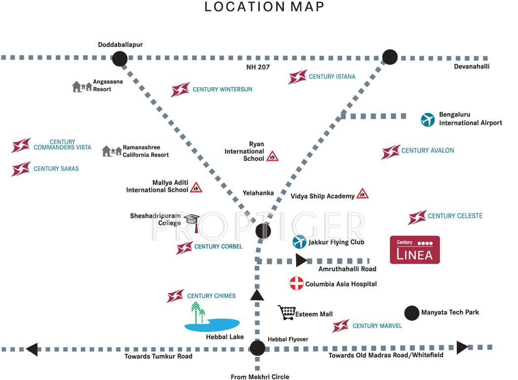  linea Images for Location Plan of Century Linea