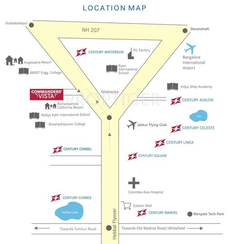  commanders-vista Images for Location Plan of Century Commanders Vista
