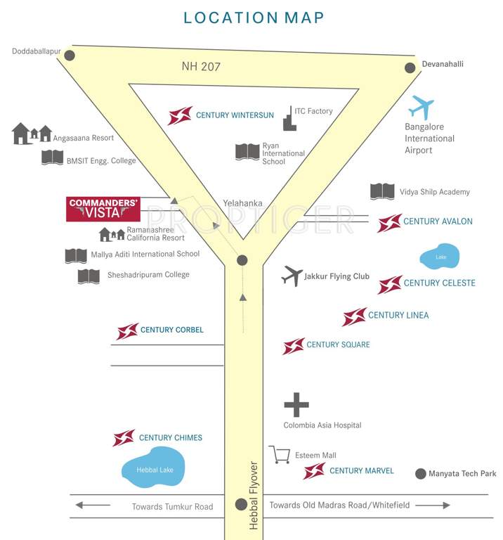 commanders vista Images for Location Plan of Century Commanders Vista