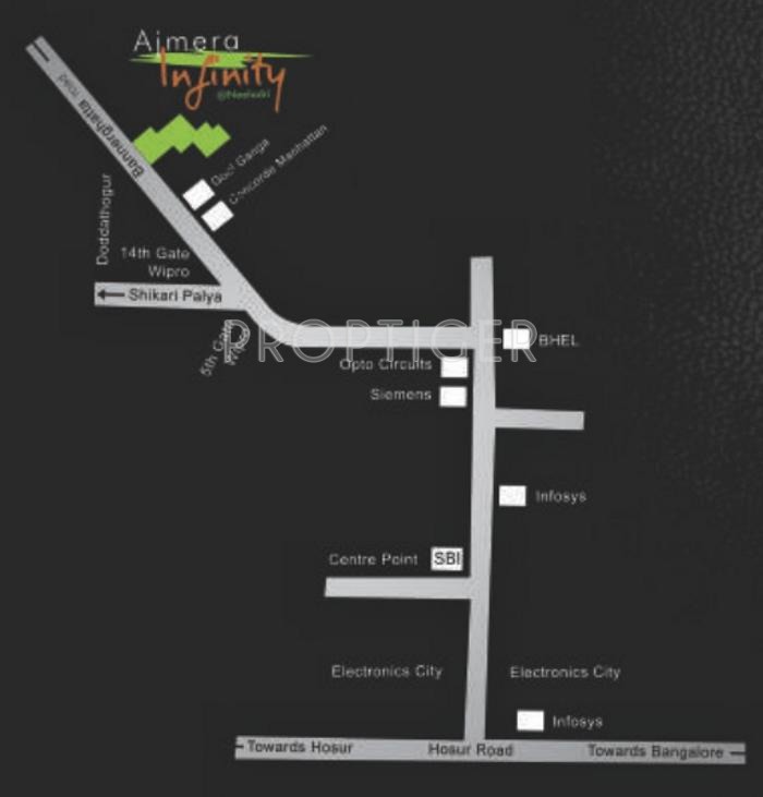 infinity Images for Location Plan of Ajmera Infinity