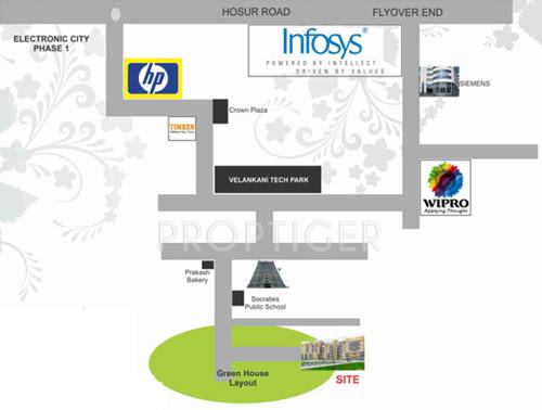  meridian Images for Location Plan of Prabhavathi Meridian