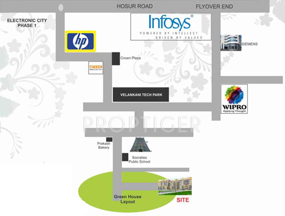  meridian Images for Location Plan of Prabhavathi Meridian