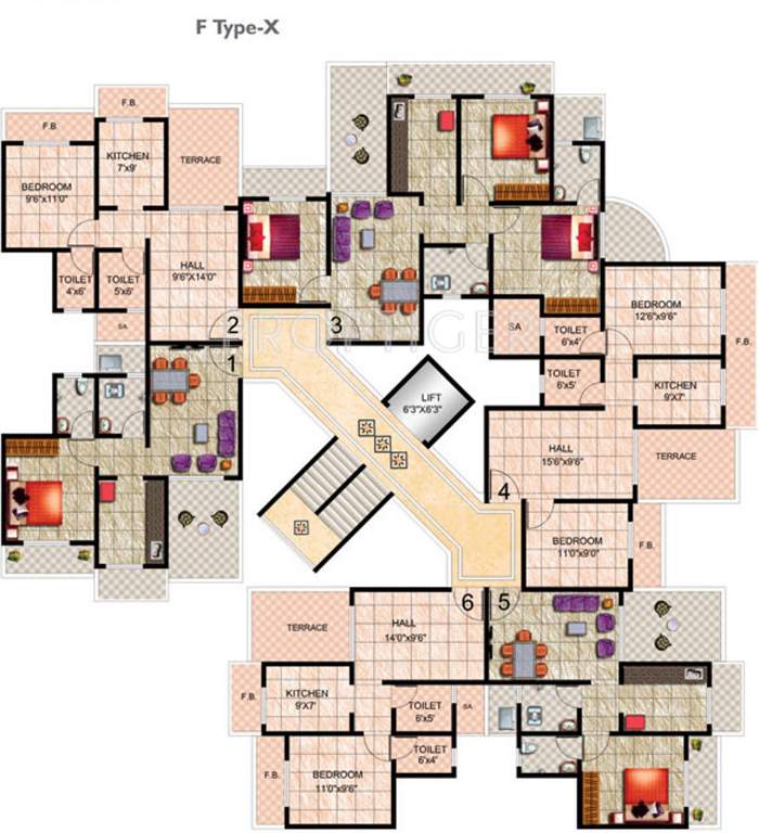 Images for Cluster Plan of Mohan Suburbia