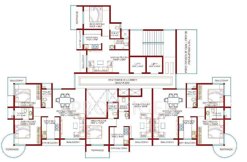 heights Images for Cluster Plan of Advance Group Heights