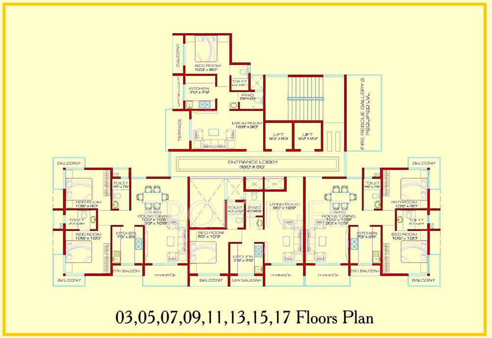  heights Images for Cluster Plan of Advance Group Heights