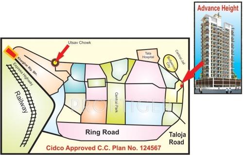 heights Images for Location Plan of Advance Group Heights