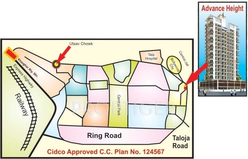 heights Images for Location Plan of Advance Group Heights