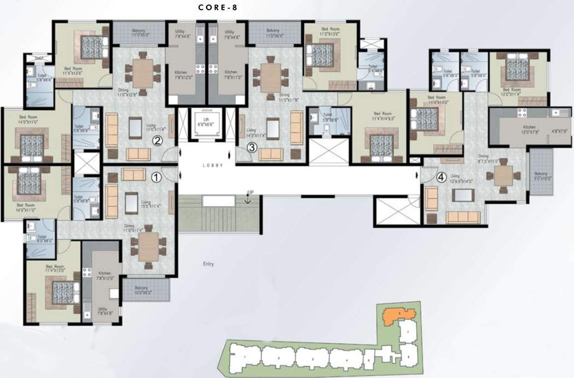  silver crest Images for Cluster Plan of Prestige Silver Crest