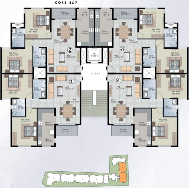  silver crest Images for Cluster Plan of Prestige Silver Crest