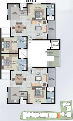  silver-crest Images for Cluster Plan of Prestige Silver Crest