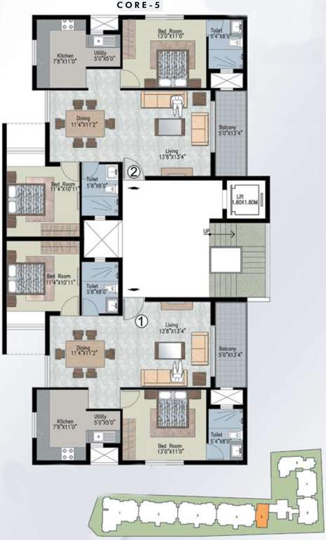  silver crest Images for Cluster Plan of Prestige Silver Crest