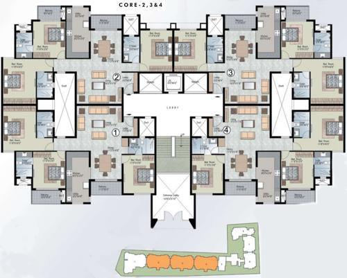  silver-crest Images for Cluster Plan of Prestige Silver Crest