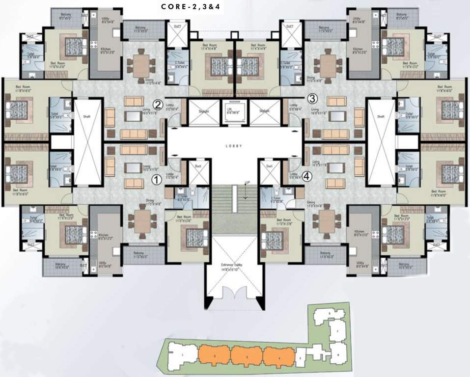  silver crest Images for Cluster Plan of Prestige Silver Crest