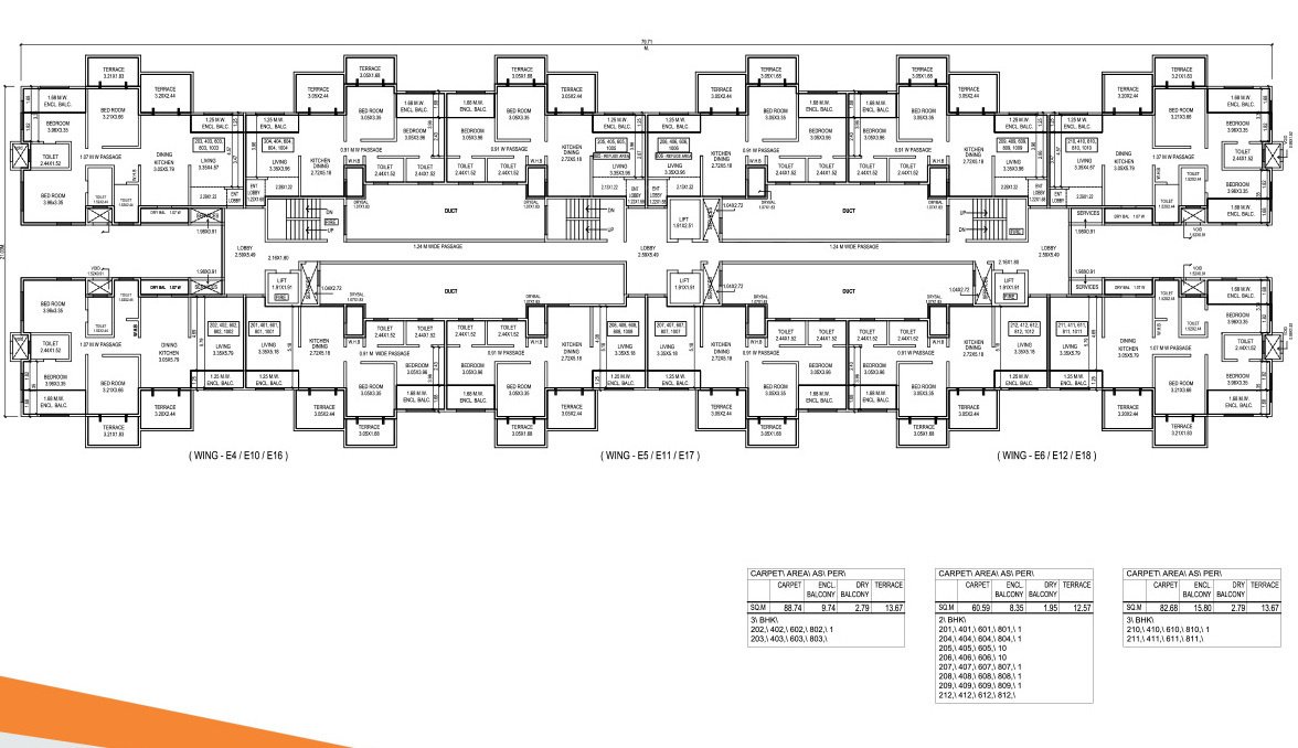  ivy apartments Block E4 Cluster Plan