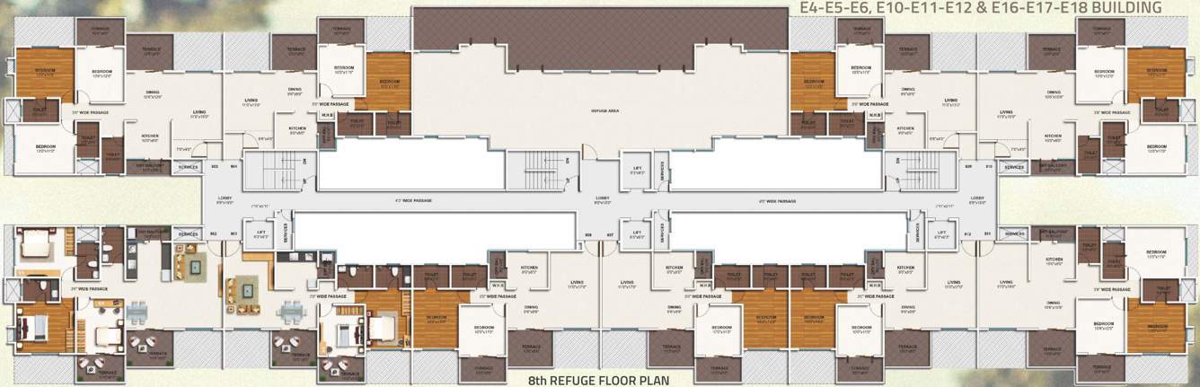  ivy apartments Images for Cluster Plan of Kolte Patil IVY Apartments